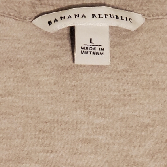 Banana Republic Long Sleeve Split V Neck L - Picture 3 of 3